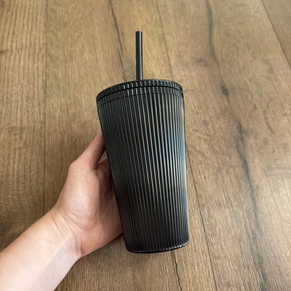 Starbucks‎ Acrylic Cold Cup with Straw, 16oz - Matte Black